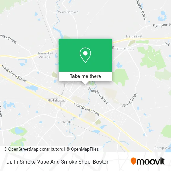 Up In Smoke Vape And Smoke Shop map