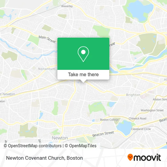Newton Covenant Church map