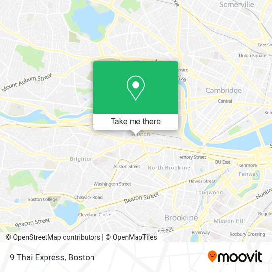 9 Thai Express map