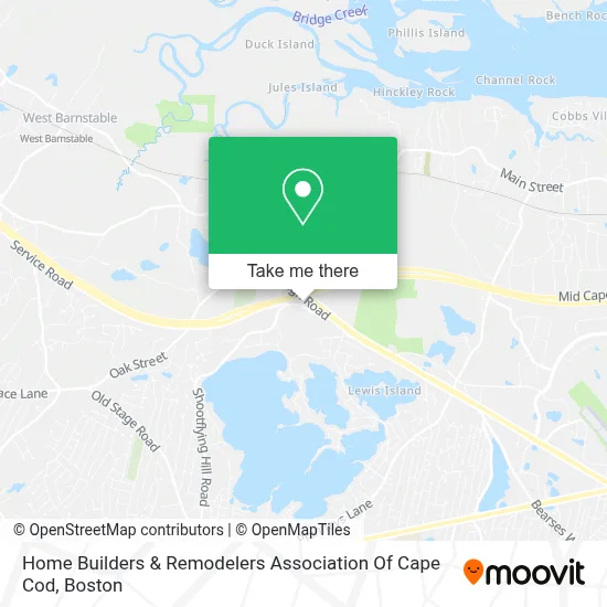 Home Builders & Remodelers Association Of Cape Cod map