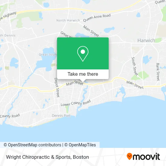 Wright Chiropractic & Sports map
