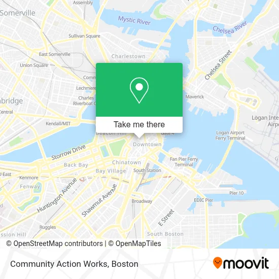 Community Action Works map