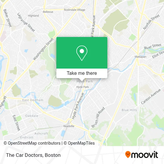 The Car Doctors map