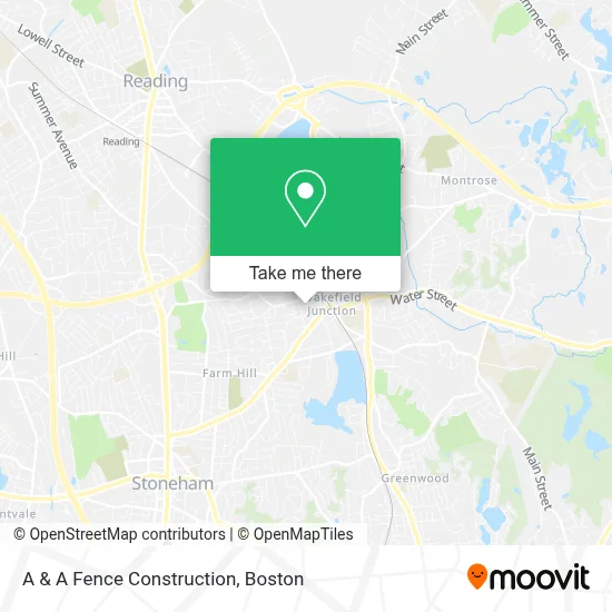A & A Fence Construction map