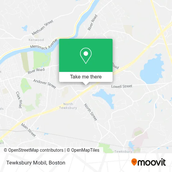 Tewksbury Mobil map