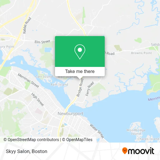 Skyy Salon map