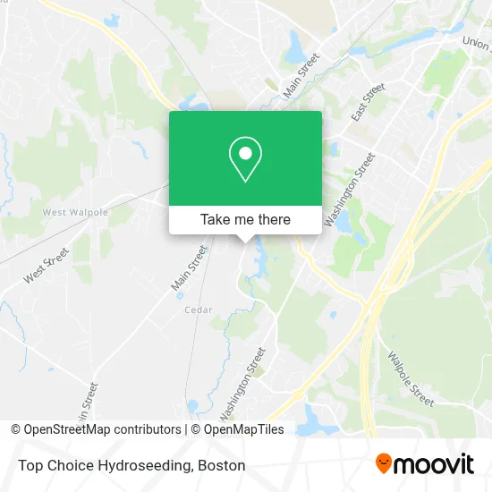 Top Choice Hydroseeding map