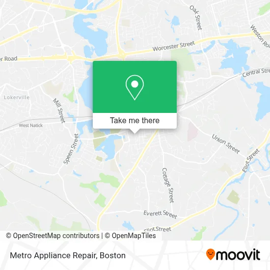 Metro Appliance Repair map