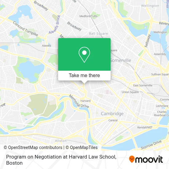 Program on Negotiation at Harvard Law School map