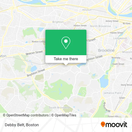 Debby Belt map