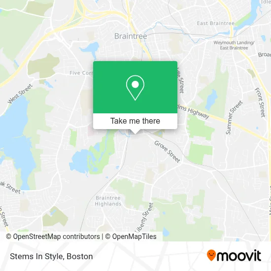 Stems In Style map