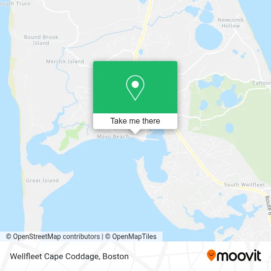 Wellfleet Cape Coddage map