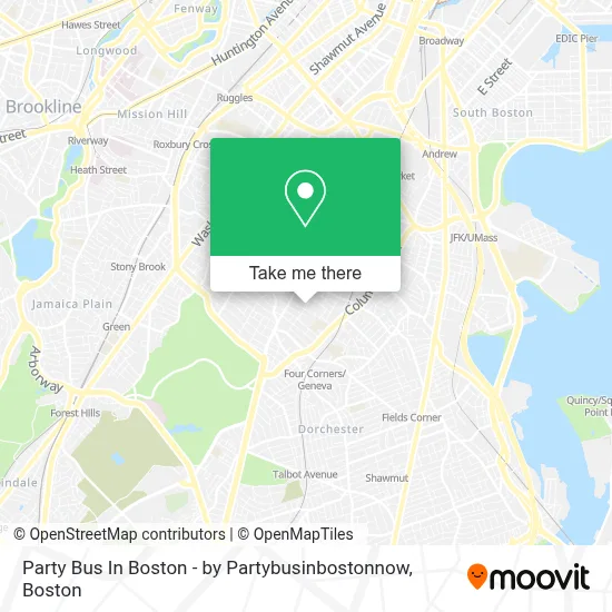 Party Bus In Boston - by Partybusinbostonnow map