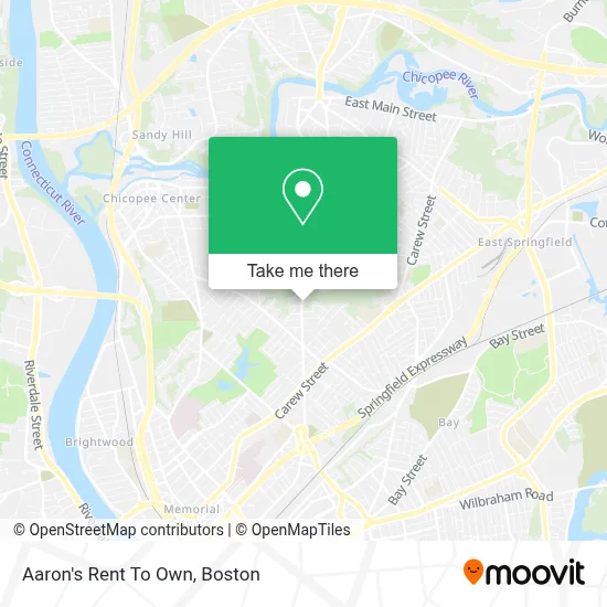 Aaron's Rent To Own map