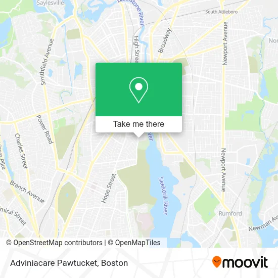 Adviniacare Pawtucket map