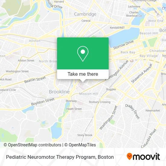 Pediatric Neuromotor Therapy Program map