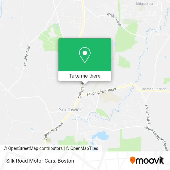 Silk Road Motor Cars map