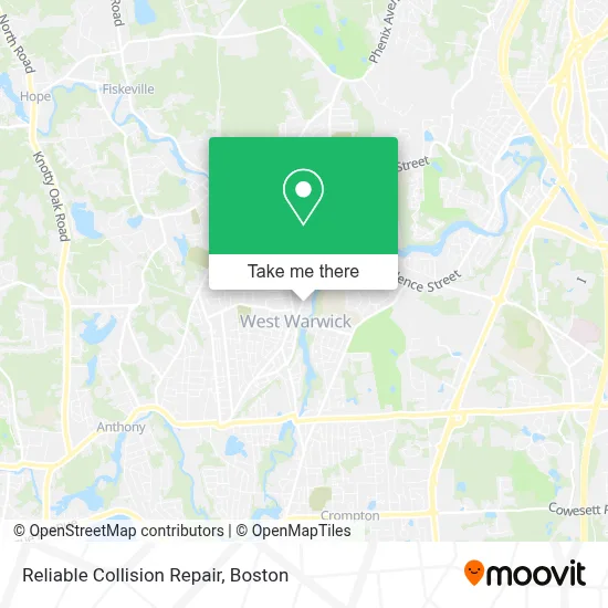 Reliable Collision Repair map