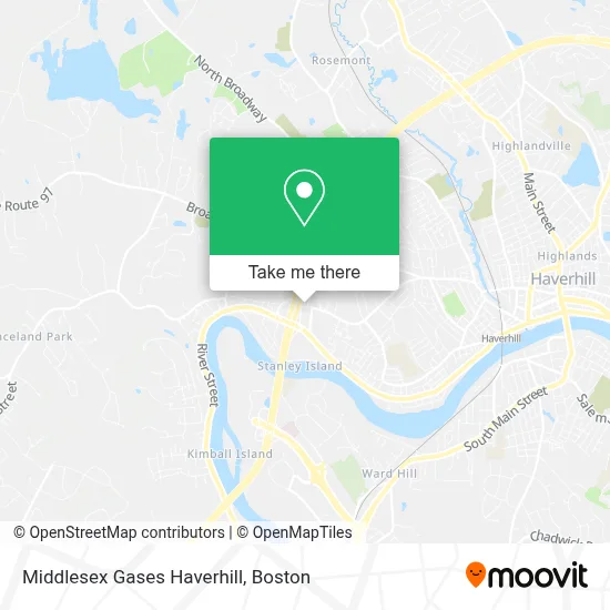Middlesex Gases Haverhill map