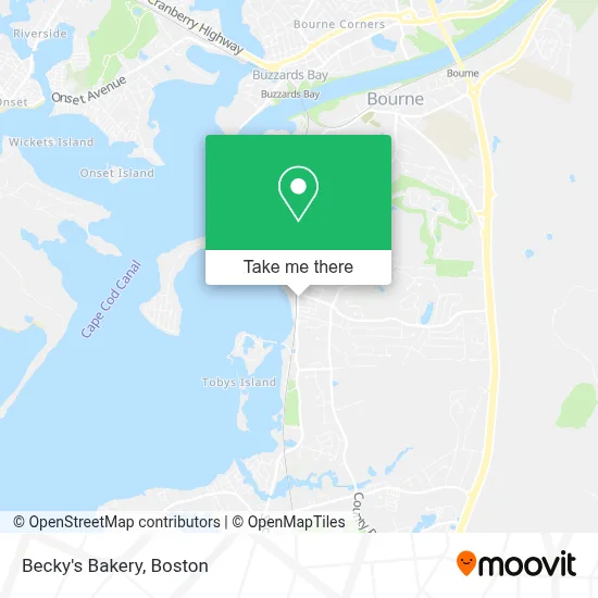 Becky's Bakery map