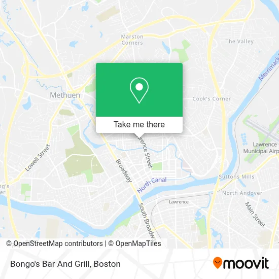 Bongo's Bar And Grill map