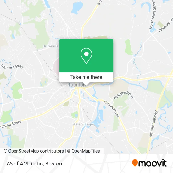Wvbf AM Radio map