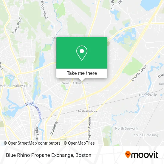 Blue Rhino Propane Exchange map