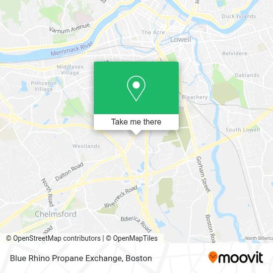 Blue Rhino Propane Exchange map