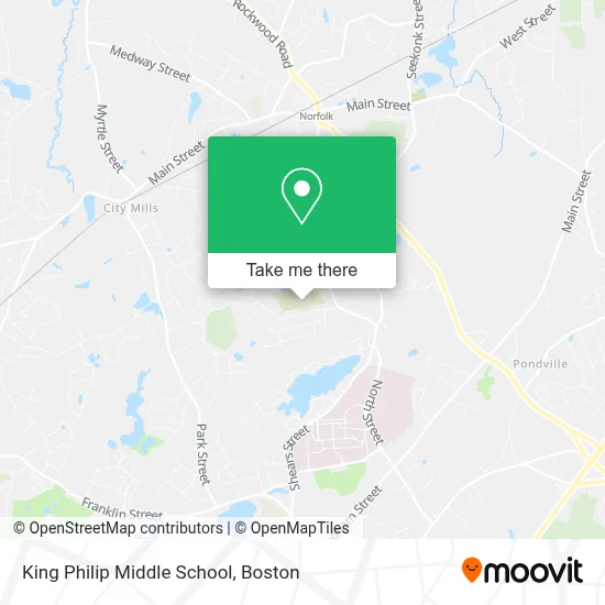 King Philip Middle School map