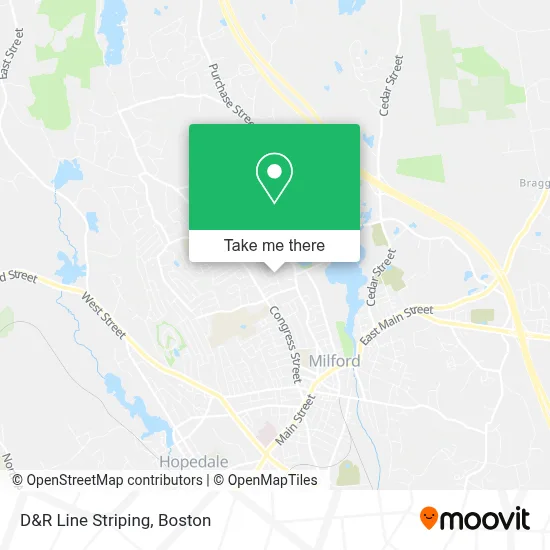 D&R Line Striping map