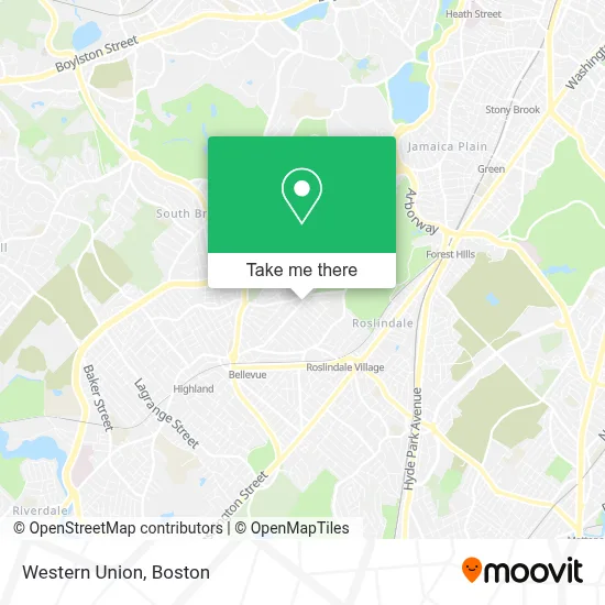 Western Union map