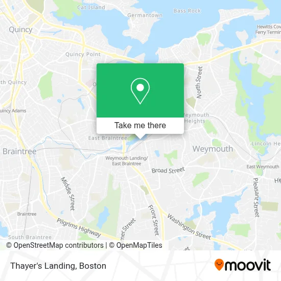 Thayer's Landing map