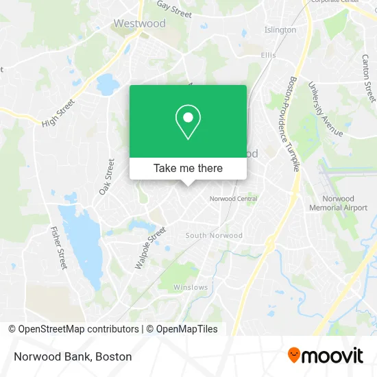 Norwood Bank map