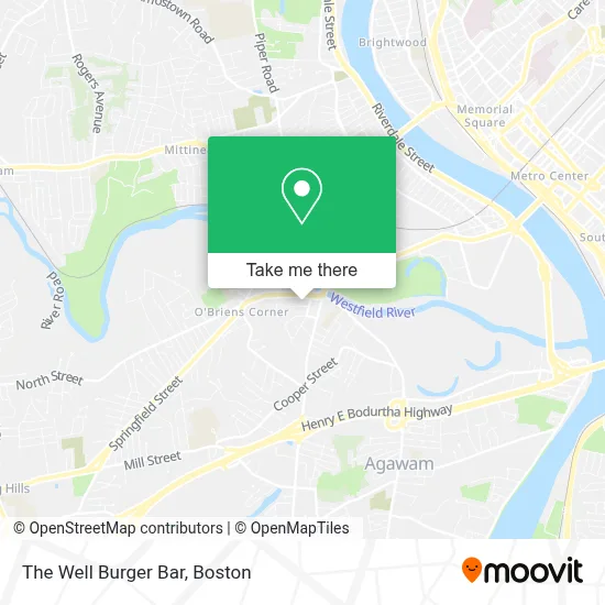 The Well Burger Bar map