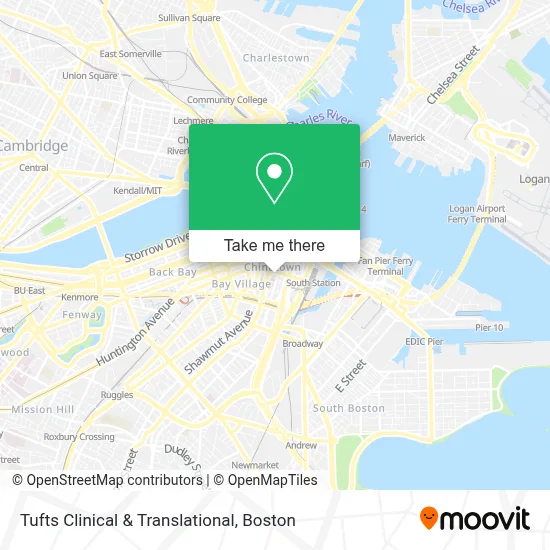 Tufts Clinical & Translational map