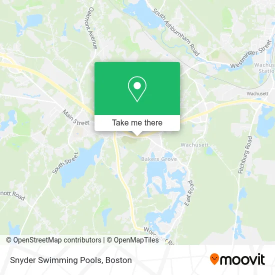 Snyder Swimming Pools map