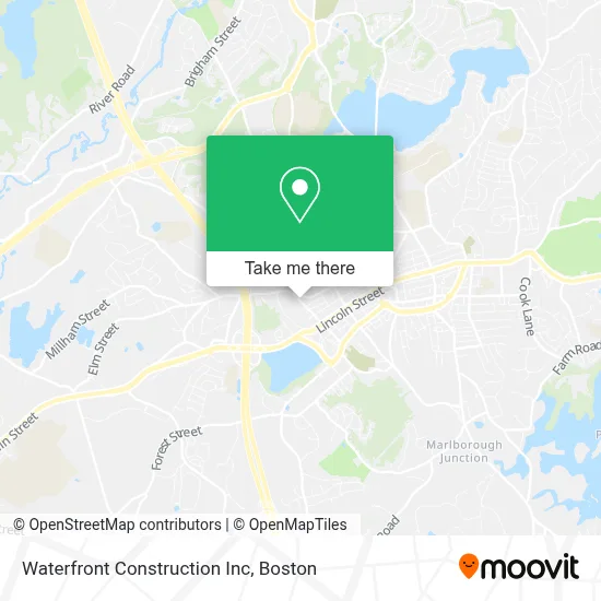 Waterfront Construction Inc map