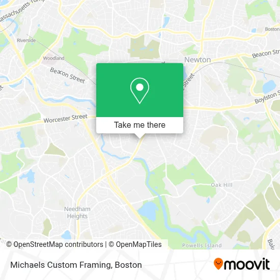 Michaels Custom Framing map