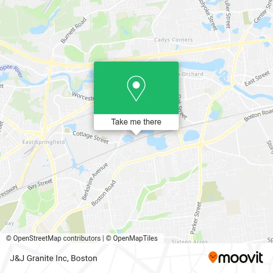 J&J Granite Inc map