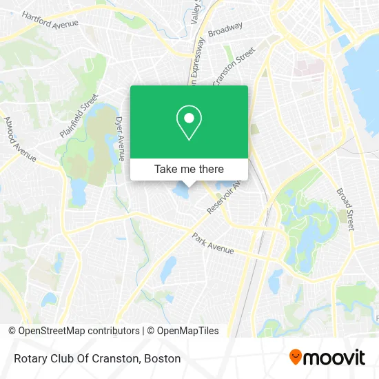 Rotary Club Of Cranston map