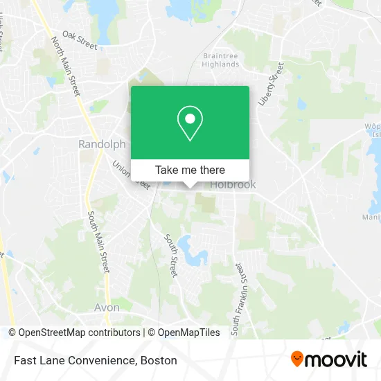 Fast Lane Convenience map
