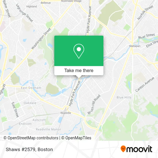 Shaws #2579 map