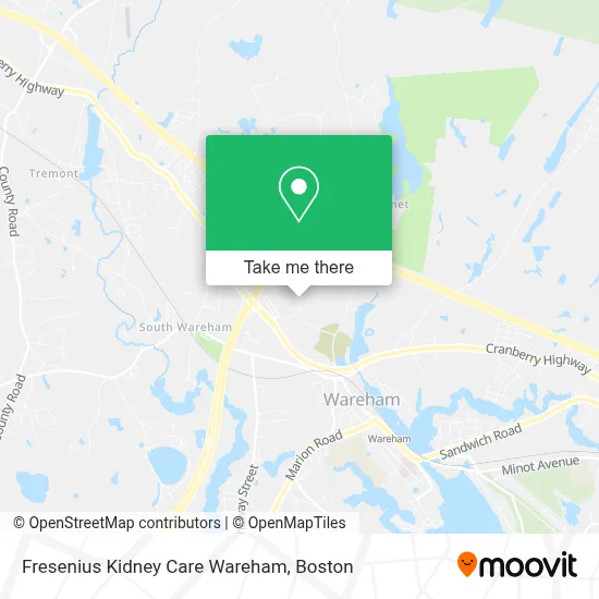 Fresenius Kidney Care Wareham map