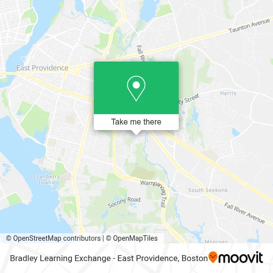 Bradley Learning Exchange - East Providence map