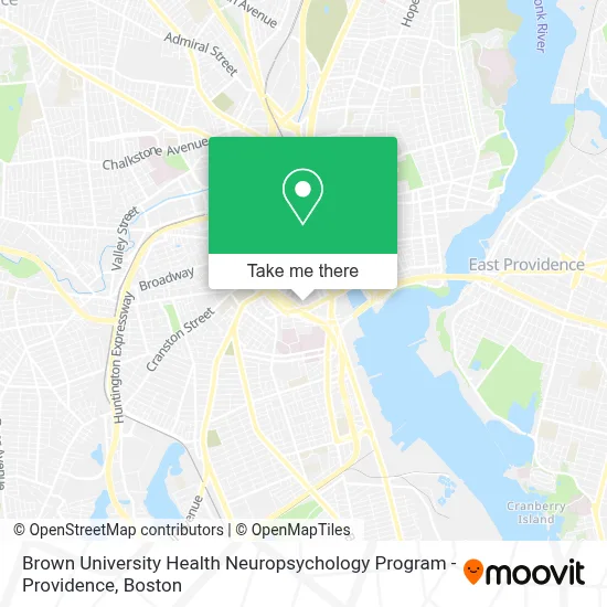 Brown University Health Neuropsychology Program - Providence map