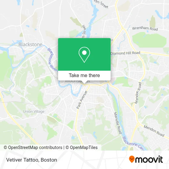 Vetiver Tattoo map