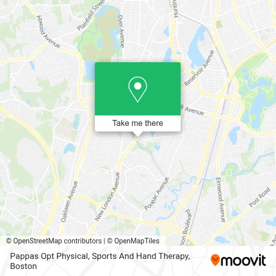 Pappas Opt Physical, Sports And Hand Therapy map