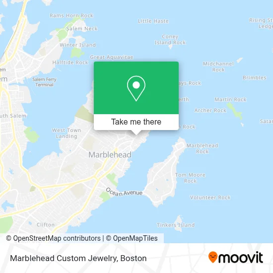 Marblehead Custom Jewelry map