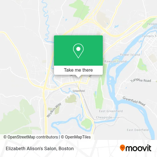 Elizabeth Alison's Salon map