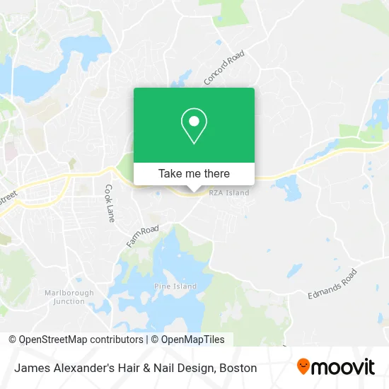 James Alexander's Hair & Nail Design map